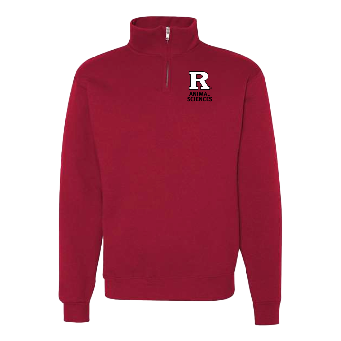 Unisex Quarter Zip Sweatshirt Rutgers Animals Sciences