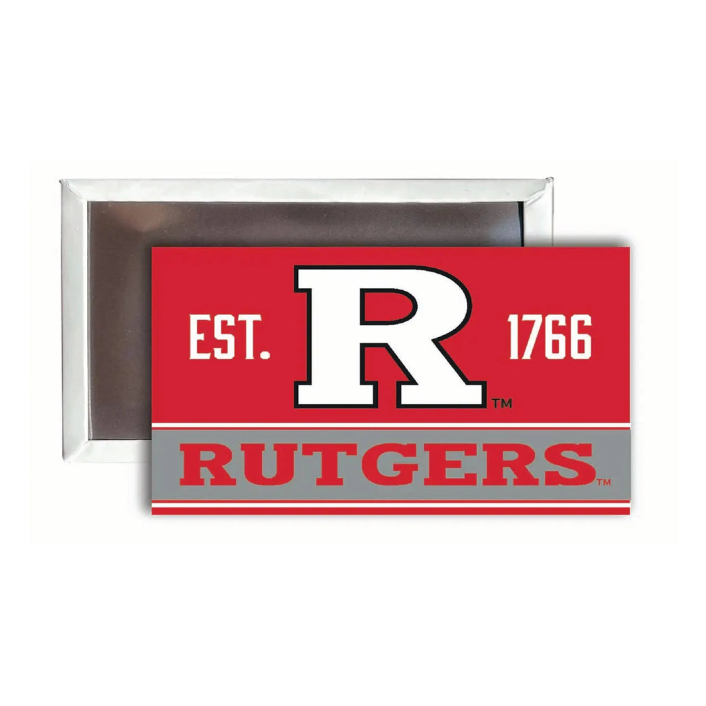 Rutgers Scarlet Knights  2x3-Inch NCAA Vibrant Collegiate Fridge Magnet - Multi-Surface Team Pride Accessory 4-Pack R & R INC.