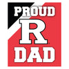 Rutgers Scarlet Knights 5x6-Inch Proud Dad NCAA - Durable School Spirit Vinyl Decal Perfect Gift for Dad R & R INC.