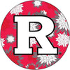 Rutgers Scarlet Knights Round 4-Inch NCAA Floral Love Vinyl Sticker - Blossoming School Spirit Decal R & R INC.