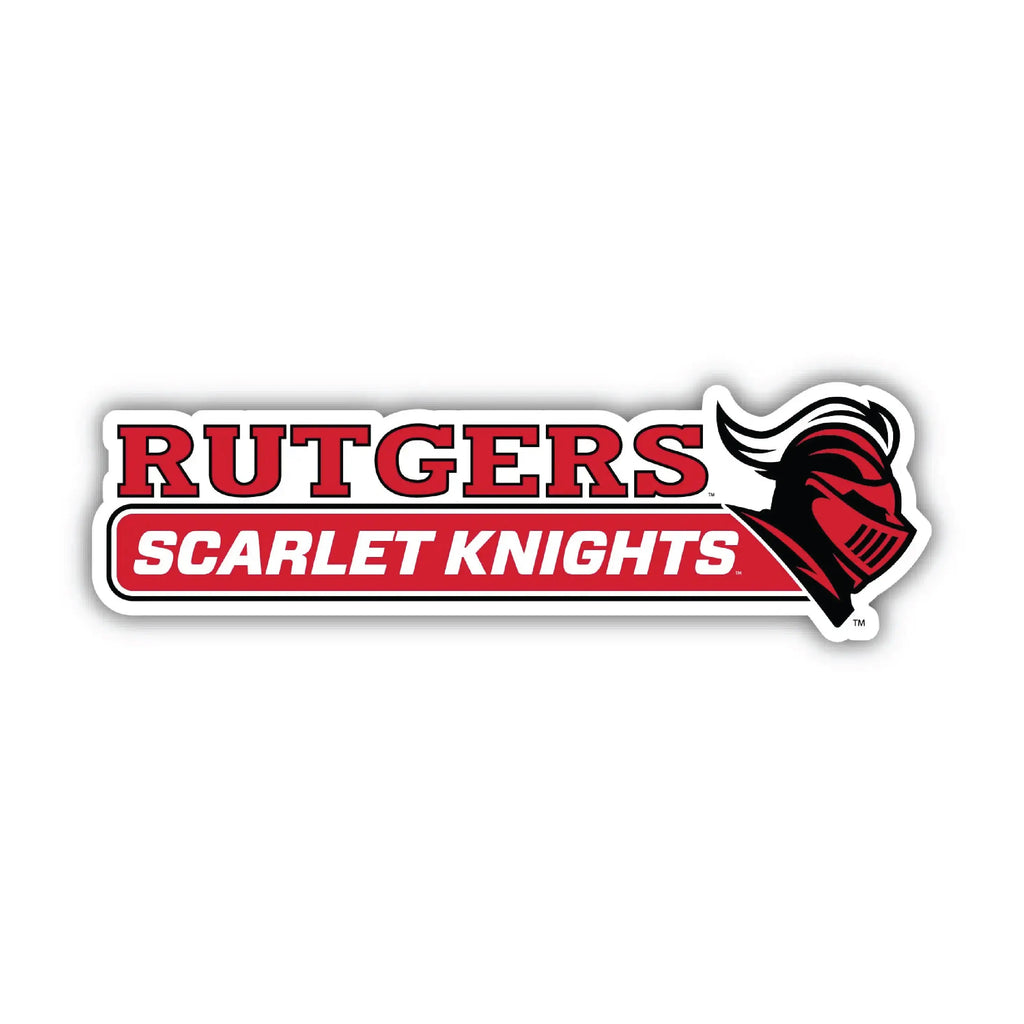 Rutgers Scarlet Knights 4-Inch Wide NCAA Durable School Spirit Vinyl Decal Sticker R & R INC.