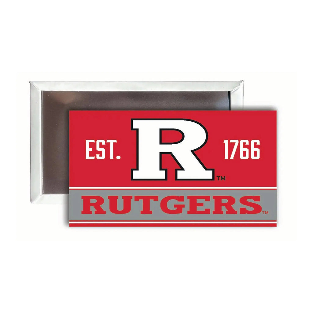 Rutgers Scarlet Knights  2x3-Inch NCAA Vibrant Collegiate Fridge Magnet - Multi-Surface Team Pride Accessory Single Unit R & R INC.