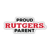 Rutgers Scarlet Knights 4-Inch Proud Parent NCAA Vinyl Sticker - Durable School Spirit Decal R & R INC.