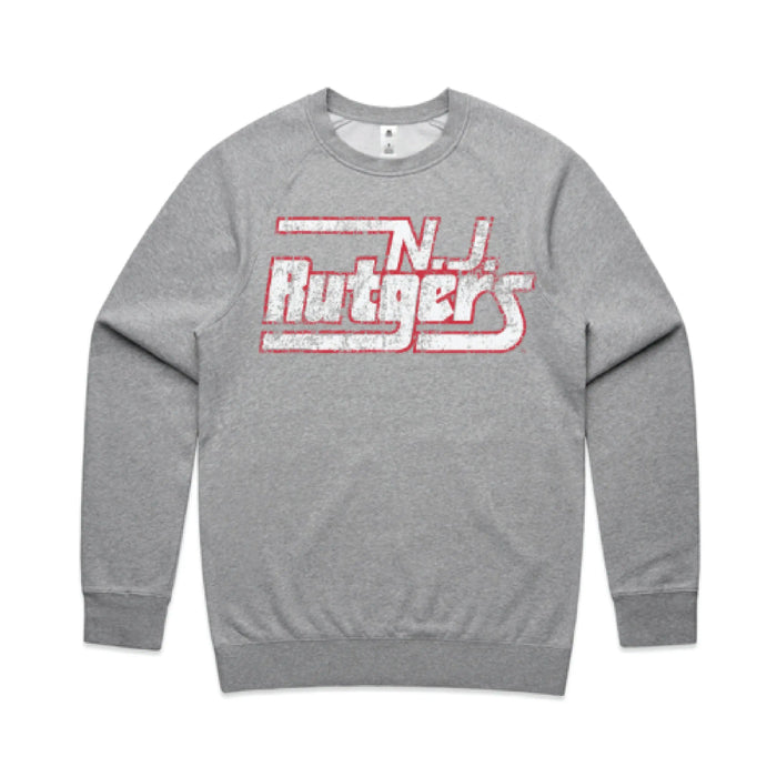NJ Rutgers Vintage Crewneck Fleece Knight & Day Apparel