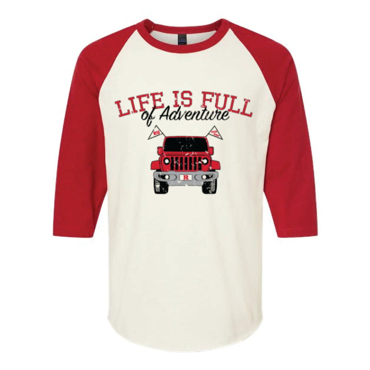 Life is Full of Adventure Raglan T-Shirt Knight & Day Apparel