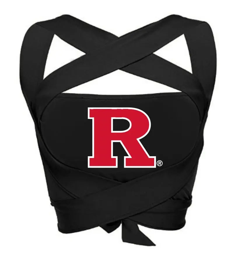 Rutgers Black Multi Way Bandeau Top lojobands