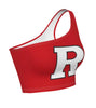 Rutgers Red One Shoulder Top lojobands