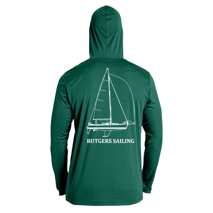 Hooded Long Sleeve Breakthrough T-Shirt Rutgers Sailing