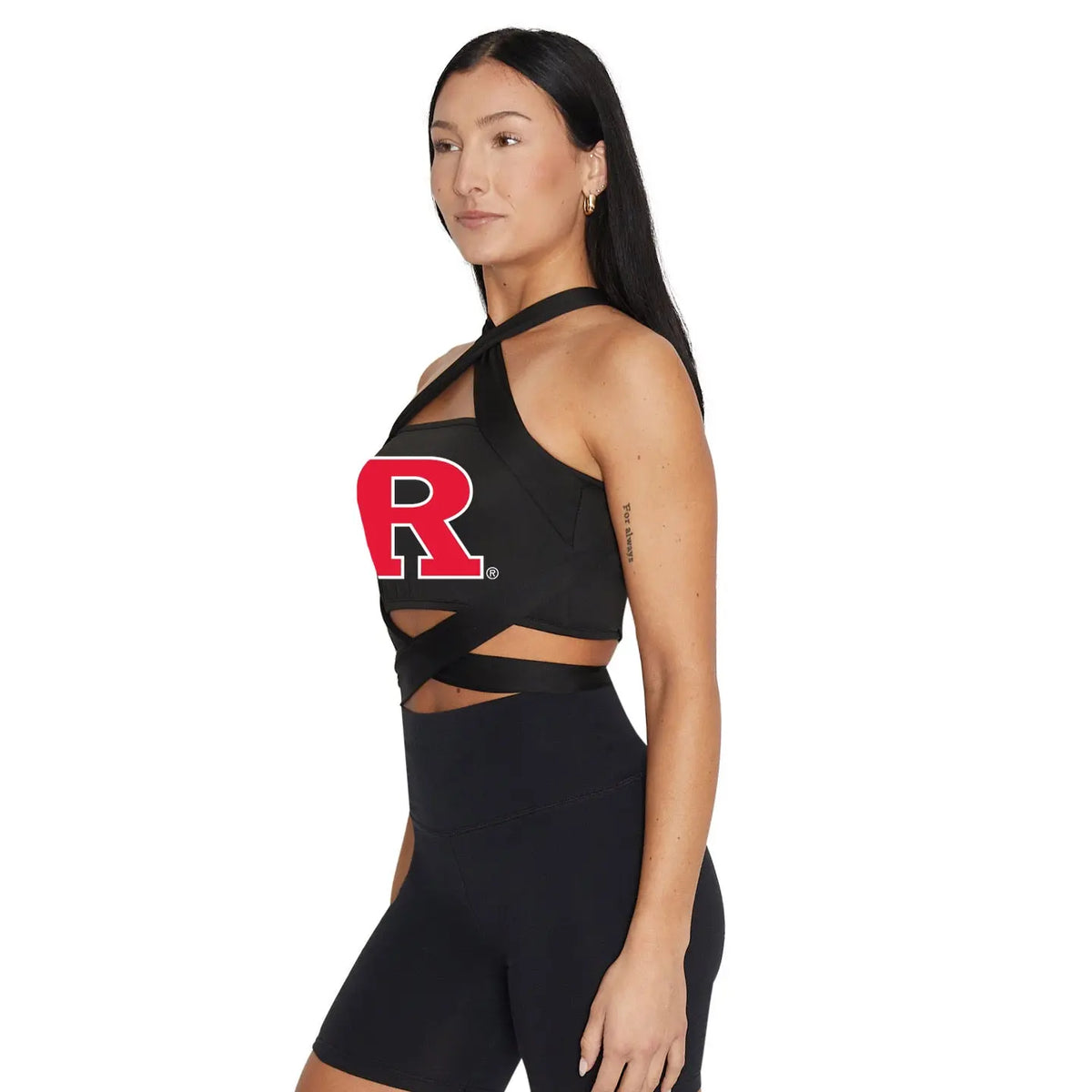 Rutgers Black Multi Way Bandeau Top lojobands