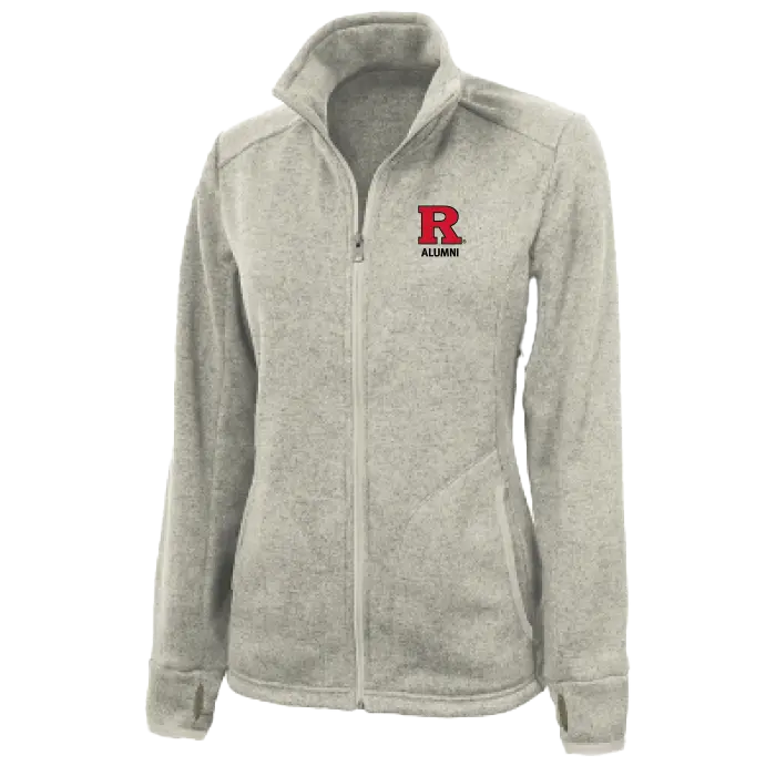 Women's Heathered Fleece Jacket Alumni