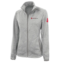 Women's Heathered Fleece Jacket Douglass College