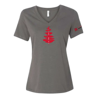 RU Women's Relaxed Jersey V-Neck Tee Douglass College
