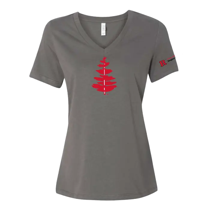 RU Women's Relaxed Jersey V-Neck Tee Douglass College