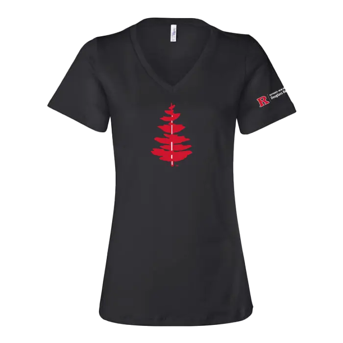 RU Women's Relaxed Jersey V-Neck Tee Douglass College
