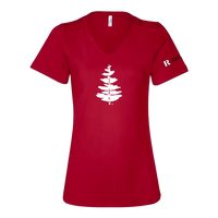 RU Women's Relaxed Jersey V-Neck Tee Douglass College