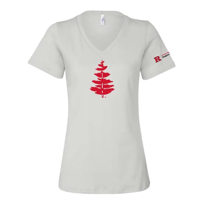 RU Women's Relaxed Jersey V-Neck Tee Douglass College