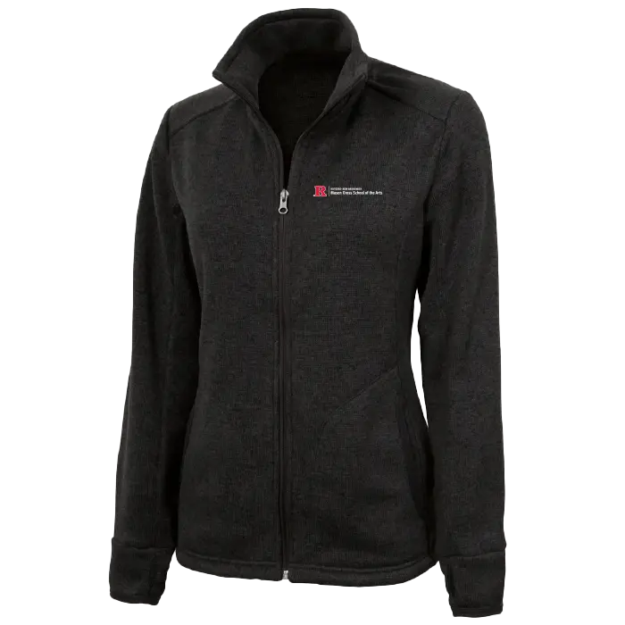 Women's Heathered Fleece Jacket Mason Gross School of Arts
