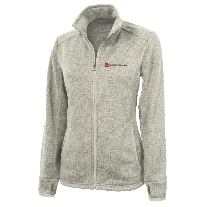 Women's Heathered Fleece Jacket Mason Gross School of Arts