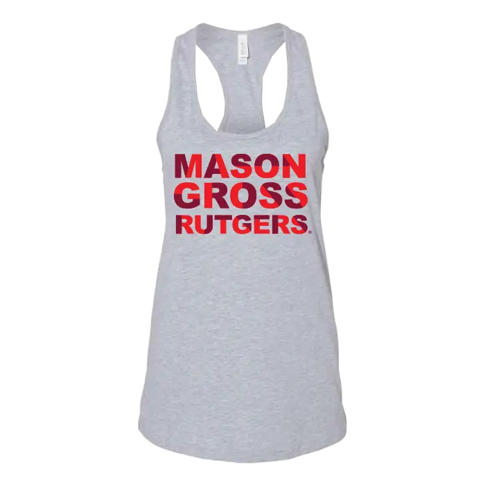 RU Women's Jersey Racerback Tank Mason Gross School of Arts