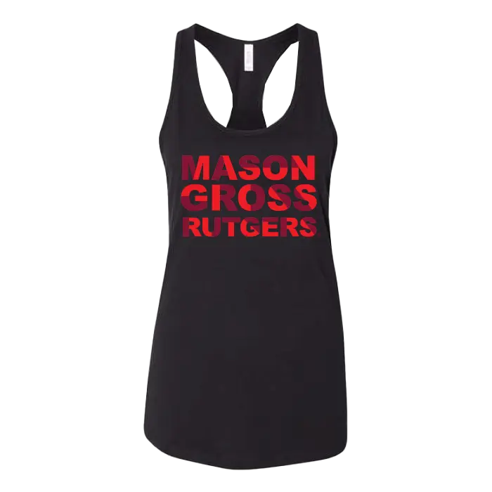 RU Women's Jersey Racerback Tank Mason Gross School of Arts