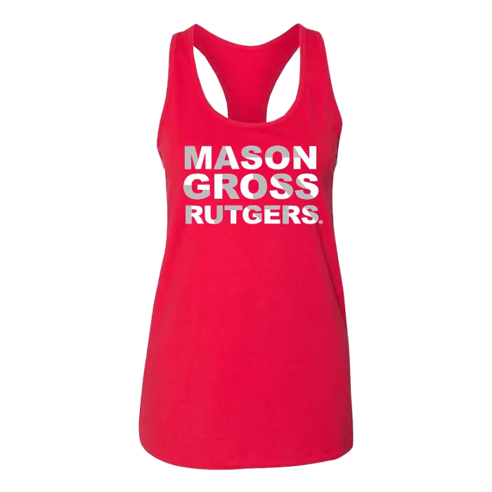 RU Women's Jersey Racerback Tank Mason Gross School of Arts