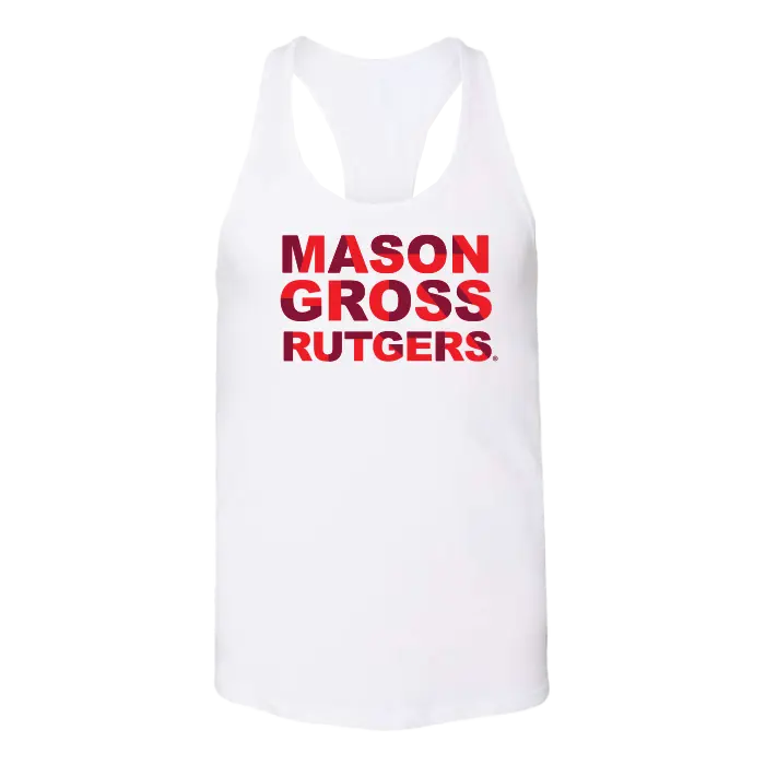 RU Women's Jersey Racerback Tank Mason Gross School of Arts