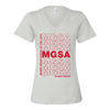 Ladies' Relaxed Jersey V-Neck T-Shirt Mason Gross School of Arts