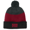 Cozy Striped Pom Beanie Mason Gross School of Arts
