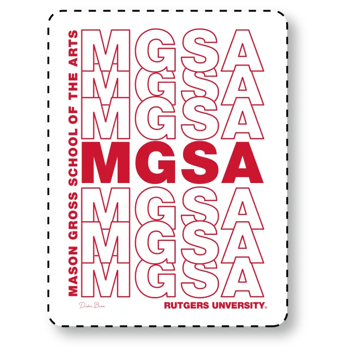 3" Tall MGSA Magnet Mason Gross School of Arts