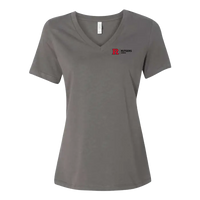 RU Newark Women's Relaxed Jersey V-Neck Tee Newark Athletics