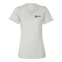 RU Newark Women's Relaxed Jersey V-Neck Tee Newark Athletics