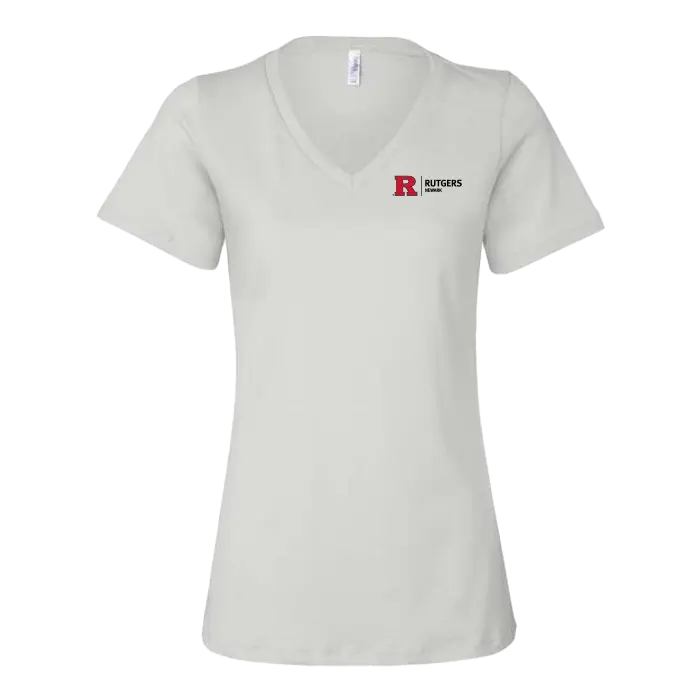 RU Newark Women's Relaxed Jersey V-Neck Tee Newark Athletics