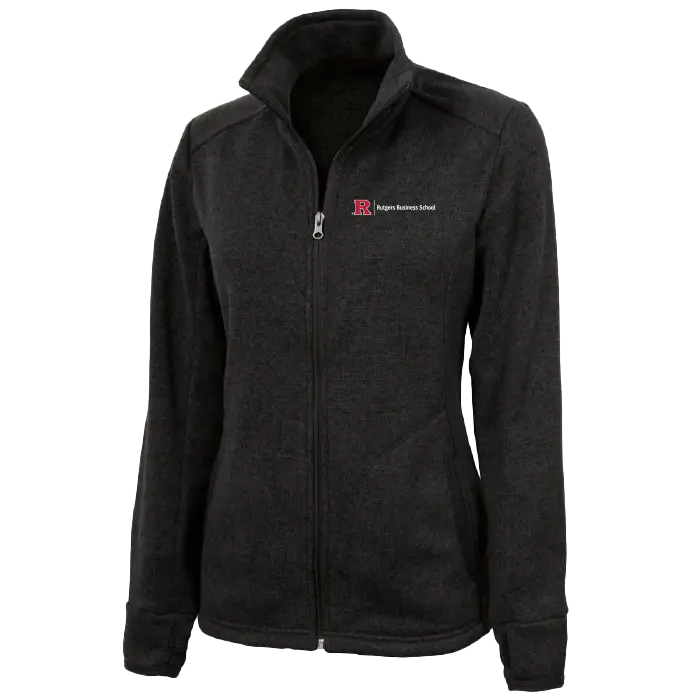 Women's Heathered Fleece Jacket Business