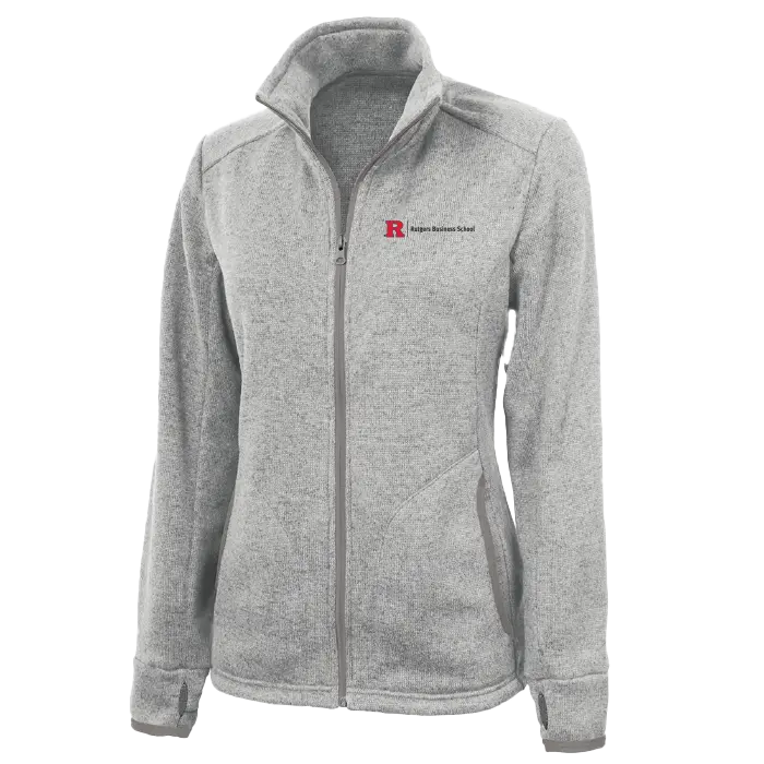 Women's Heathered Fleece Jacket Business