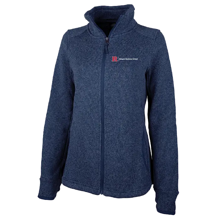 Women's Heathered Fleece Jacket Business