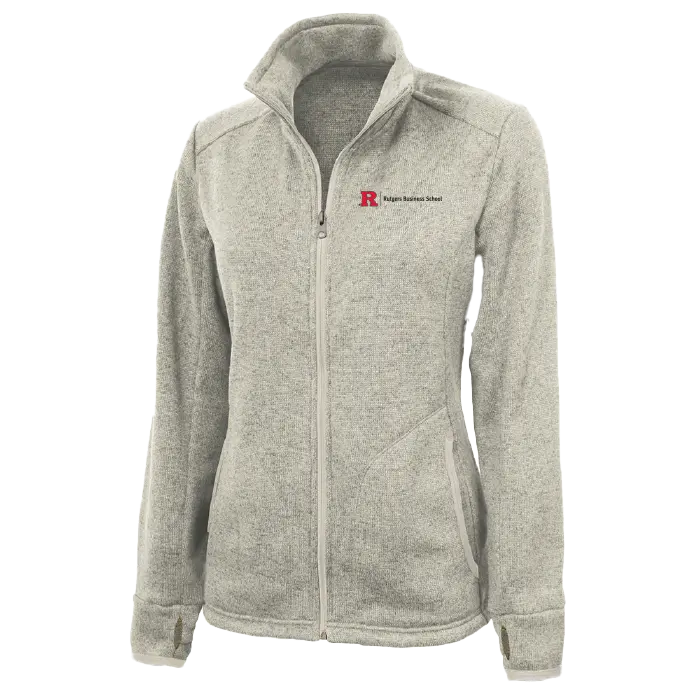 Women's Heathered Fleece Jacket Business