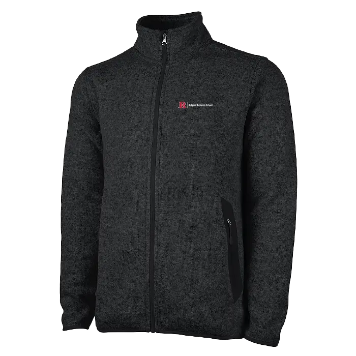 Men's Heathered Fleece Jacket Business
