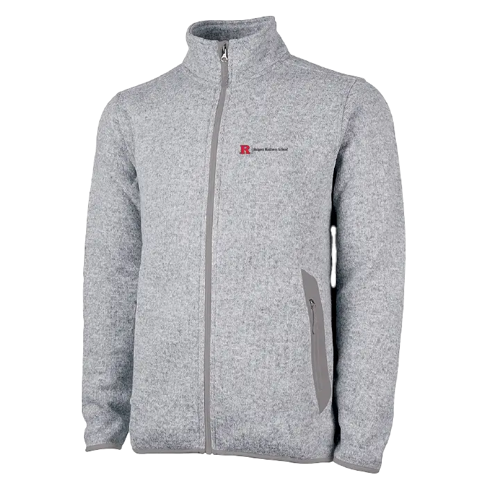 Men's Heathered Fleece Jacket Business
