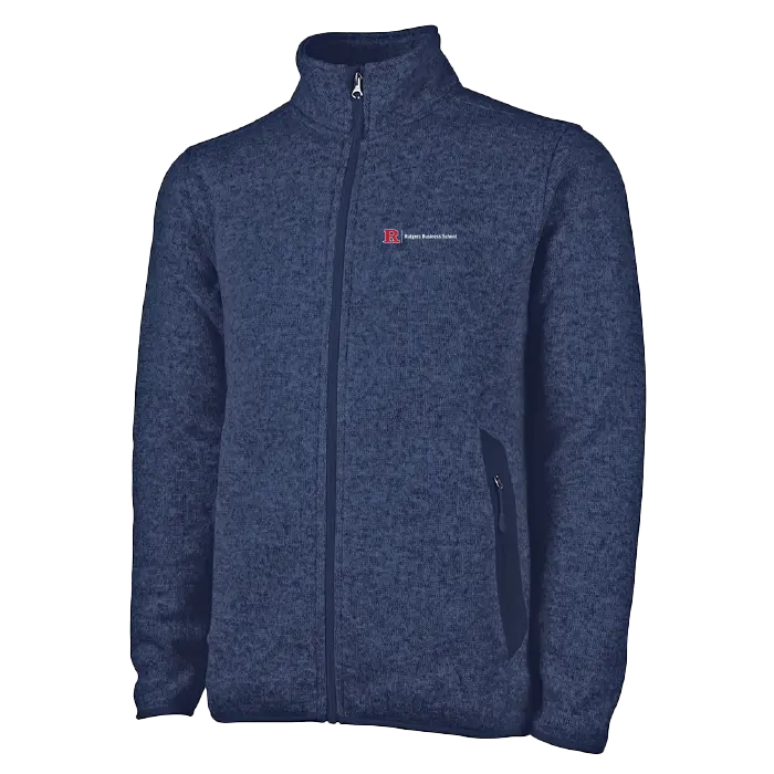 Men's Heathered Fleece Jacket Business