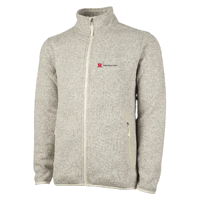 Men's Heathered Fleece Jacket Business
