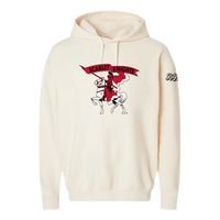 Horse Fleece Hooded Sweatshirt Retro