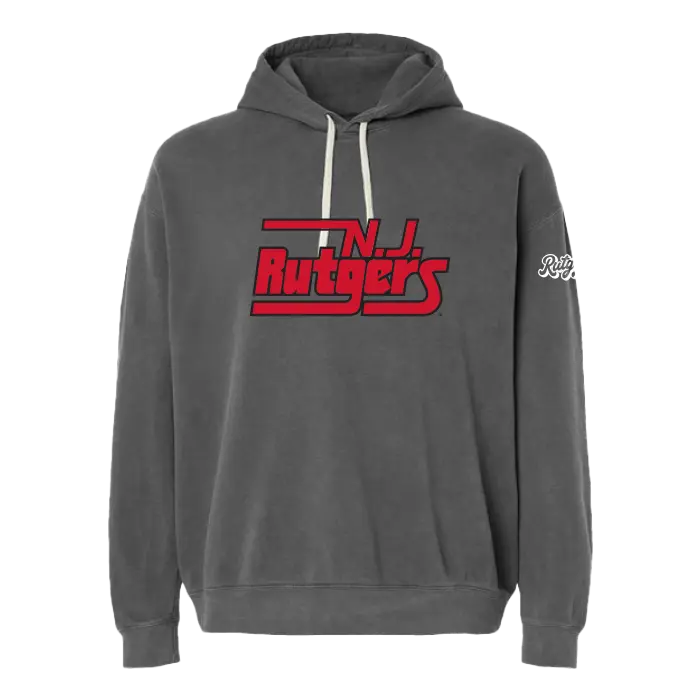 NJ Rutgers Fleece Hooded Sweatshirt Retro
