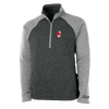 NJ Knight Retro Quarter Zip Heathered Fleece Retro
