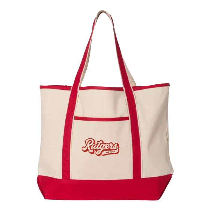 Retro Large Canvas Tote Retro