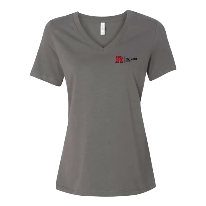 RU Women's Relaxed Jersey V-Neck Tee Camden Athletics