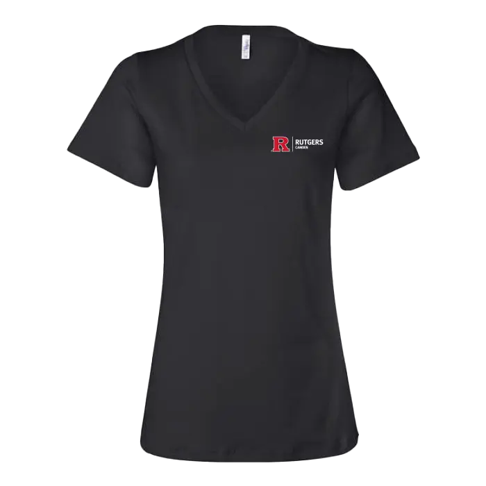RU Women's Relaxed Jersey V-Neck Tee Camden Athletics