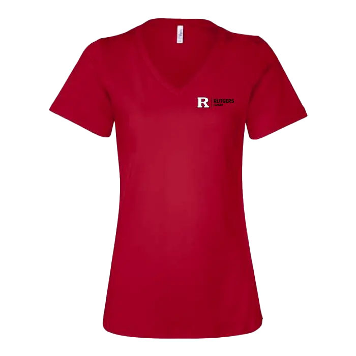 RU Women's Relaxed Jersey V-Neck Tee Camden Athletics