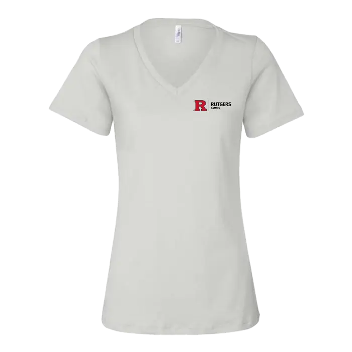 RU Women's Relaxed Jersey V-Neck Tee Camden Athletics