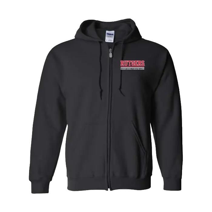 Alumni Full Zip Hooded Sweatshirt Rutgers GSE