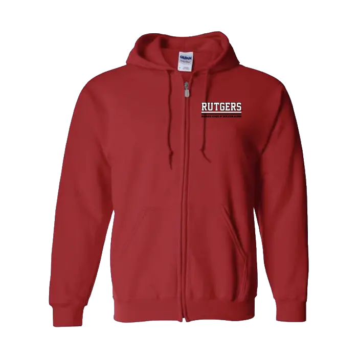 Alumni Full Zip Hooded Sweatshirt Rutgers GSE